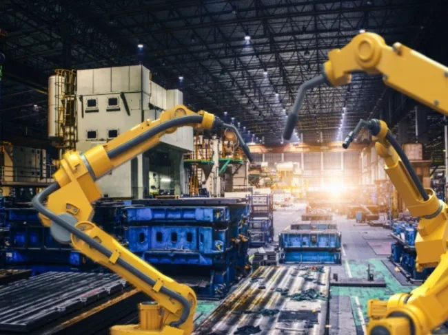 industrial machines in factory